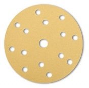 Sanding discs, Velcro discs and Velcro triangles with paper and cloth backing for portable machine