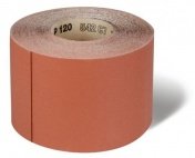 Rolls and workshop rolls with paper and cloth backing for hand sanding.