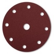 Sanding discs, Velcro discs and Velcro triangles with paper and cloth backing for portable machine