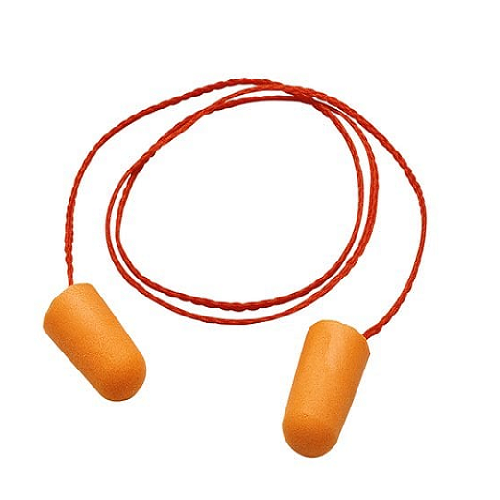 3M 1110 corded disposable ear plug- made of soft foam