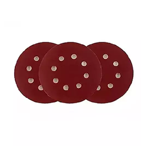 Sanding discs, Velcro discs and Velcro triangles with paper and cloth backing for portable machine